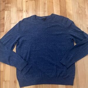 Express Blue Crewneck Men's Sweater - 100% Cotton